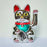 6"H Lucky Cats Chinese Feng Shui Beckoning Cat Wealth White Waving Fortune Gold Silver Black Best Gift for Good Luck Kitty Decor