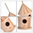 Wooden Bird House Feeder DIY Bird Nest Outdoor Hanging Birds Houses Home Decoration Gardening Decoration