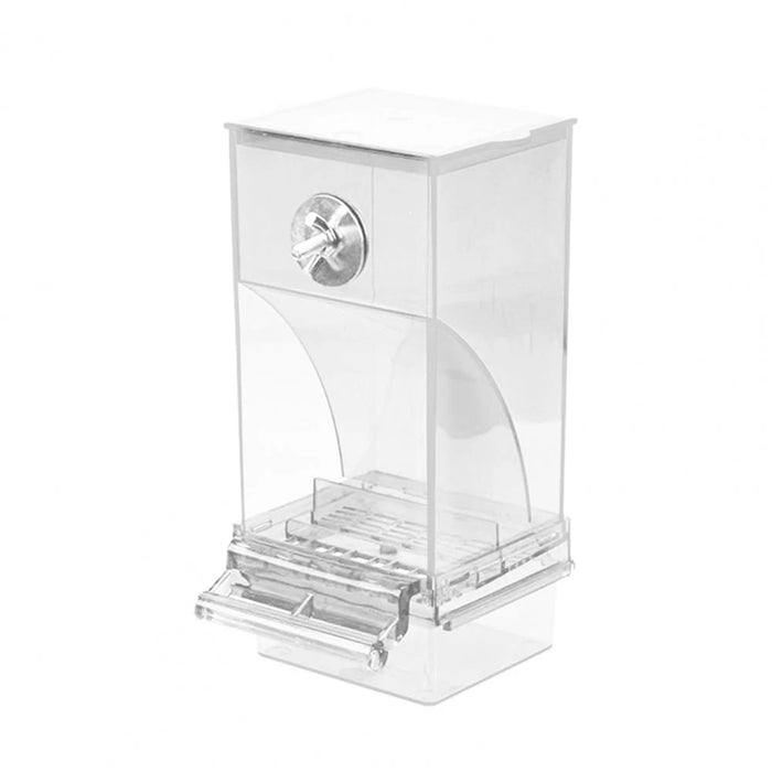 Pet Bird Prevention Splash Food Container Parrot Hanging Automatic Feeder Bird Feeder Starling Indoor Outdoor Garden Birds Cage