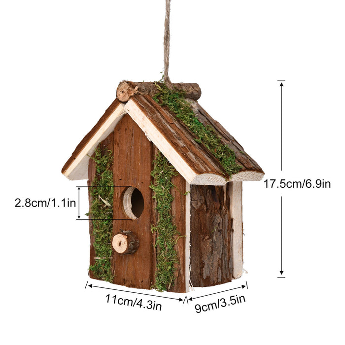 Unique Birdhouse Comfortable Birdhouse Hand-woven Natural Grass Hummingbird House for Garden Outdoor Decoration Window Hideaway