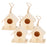 4Pcs Wood Bird Nests Hanging Birdhouse Breeding Box Birds Cage For Garden DIY Decoration