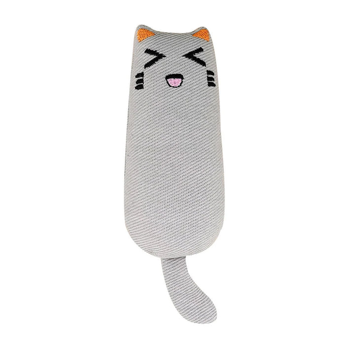 Funny Interactive Crazy Cat Toy Pet Kitten Chewing Teeth Grinding Catnip Toys Claws Thumb Bite Cat Mint Game Playing Pillow