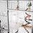 Bird Bath for birds  Parrots Tub Large Clear Transparent Swimming Pool Box for Birds to Splash and Play Parrot Shower Bathtub