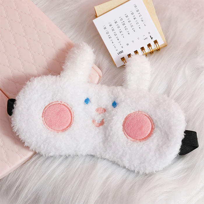 Cartoon Cute Plush Sleeping Eye Covers Sort Frog Dog Sleep Night Dream Lightproof Eye Mask for Children to Sleep Better