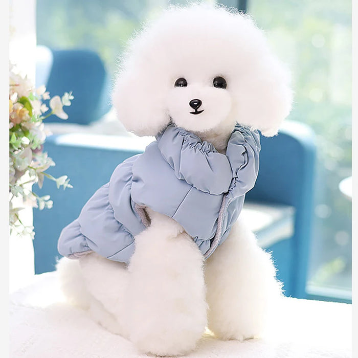 Warm Dog Clothes Vest Soft Cotton Coat Pet Jacket Puppy Chihuahua Poodle Pug Turtleneck Outfit French Bulldog Clothes Cat Coats