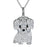 Exquisite Cute Yorkshire Pendant Necklace Women's Elegant Pet Puppy Jewelry Animal Accessories Birthday Gifts for Dog Lovers