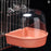 Hanging Bird Bath Cube Parrots Bathtub Bath Shower Box Cage Accessory for Little Bird Canary Budgerigar Cockatiel Lovebird