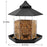 1pcs Wild Bird Feeder Hanging Hexagonal Roof Pavilion Semi-Automatic Bird Feeder Garden Courtyard Exterior Decoration