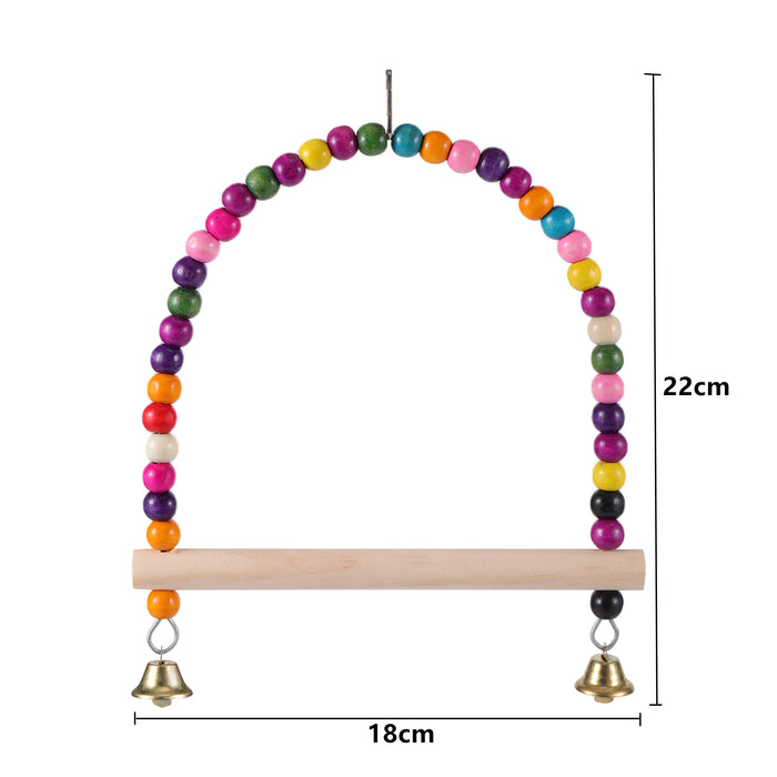 Parrot Bird Toys Accessories Articles Parrot Bite Pet Bird Toy For Parrot Training Bird Toy Swing Ball Bell Standing
