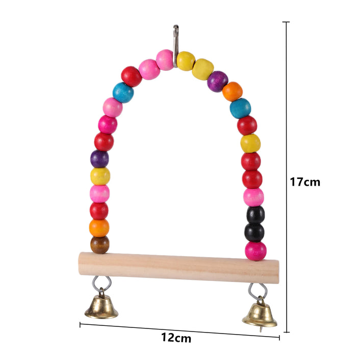 Parrot Bird Toys Accessories Articles Parrot Bite Pet Bird Toy For Parrot Training Bird Toy Swing Ball Bell Standing