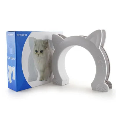 Cat Door Dog Hole Access Direction Controllable Toy For Pet Training Dog Cats Kitten ABS Plastic Small Pet Gate Door Kit Cat Dog