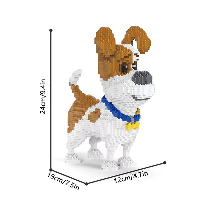 Dachshund Dog Model Micro Mini Building Blocks Set Educational Recreation Toys Pet Lover Gift Decoration Bricks Party Gift