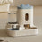 Automatic Feeder Cat Dog Food Bowl With Water Fountain Pet Large Capacity Raised Stand Dish Bowl For Cat Drinker Accessories