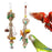 Bird Chewing Toy Chew Bird Toy Rattan Hanging Pet Toy Large Parrot Toys for Finches Cockatoos Budgie Cockatiels Parakeets