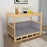Solid Wood Dog Kennel Pets Bed Smooth Polished Teddy Dog Nest Golden Retriever Detachable Pet Bed Solid Wood Material Cat House