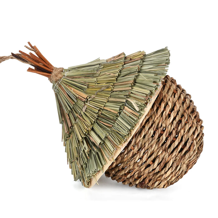 Hanging Bird House for Bird Breeding Outdoor Decorative Bird Nest Box for Small Feathered Bird Nature Lover Favor Weatherproof