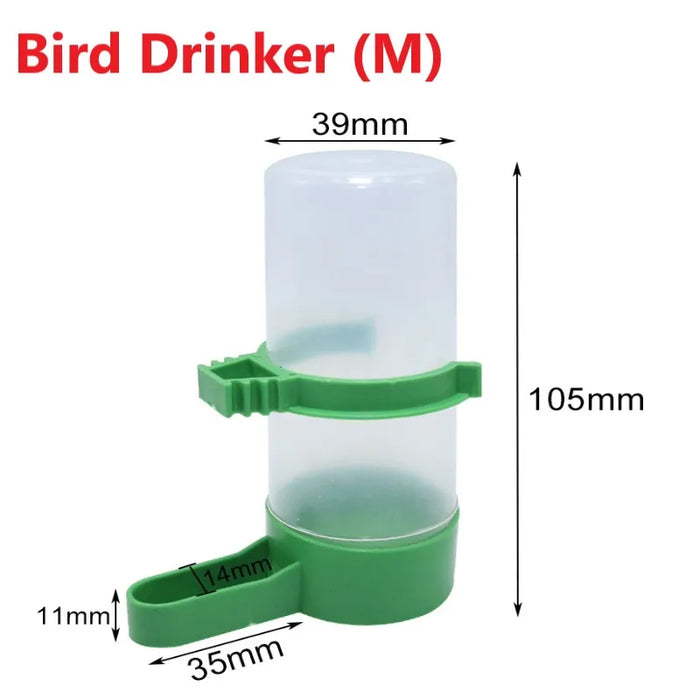 Bird Feeders Waterer Drinker With Clip For Bird Feeders Parrot Cages Water Dispenser Bottles Drinking Bowls Pet Bird Supplies