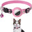 Pet cats AirTag PU Anti Loss Collar  Breakaway Reflective Strips Adjustable Kitten Collar Waterproof  cat collar accessories