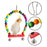 7PCS  Parrot Toy Bird Cage Accessories Bird Accessories Stair Mirror Swing Bell Bird Toy