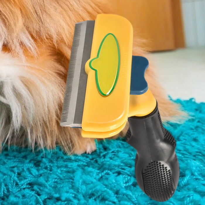 Pet Grooming Brush Cat Comb Shedding Rake Pet Hair Remover Brush Hair Grooming Tool Pet Fur Trimming Dematting Brush