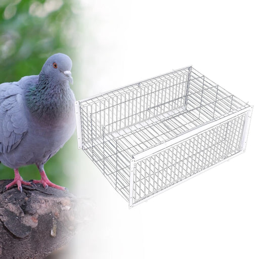 Pigeon Trap Cage Bird Supplies Pigeon Coop Bird Cage for Racing Pigeons Farms Garages Meat Pigeons Gardens 15.75"x11.81"x10.24"