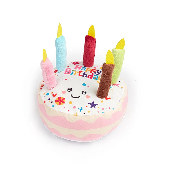 Birthday Cake Pet Dog Soundmaking Interest Toys Bite Resistant Molar To Pass The Time Plush Gnaw Toys Birthday Gift