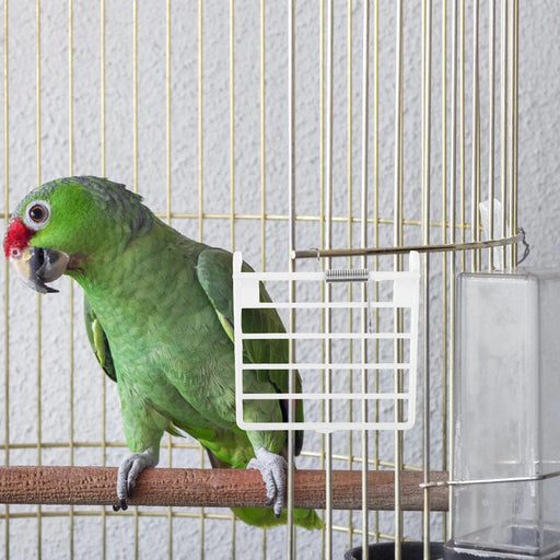 3pcs Plastic Bird Cages Accessories Cages Fittings Replacement Door Accessory With Spring Wires Plastic Supply Feeder
