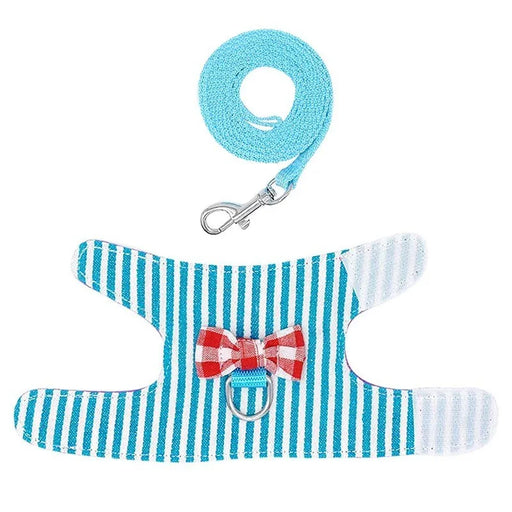 Rabbit Harness Vest Leash Set for Small Pet Hamster Ferret Guinea Pig Bunny Puppy Mesh Chest Strap Pet Supplies Hot Sell