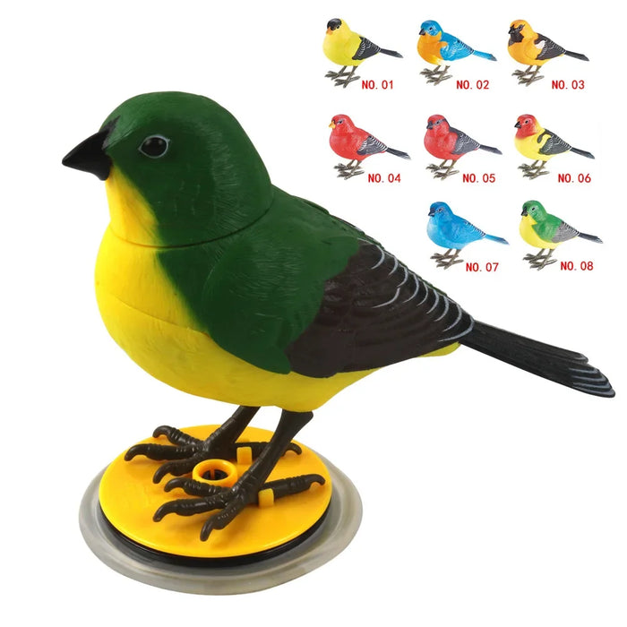 Simulation Electronic Bird Toys for Kids Electric Singing Bird Toy Cute Interactive Bird Toy with Motion & Sound Control