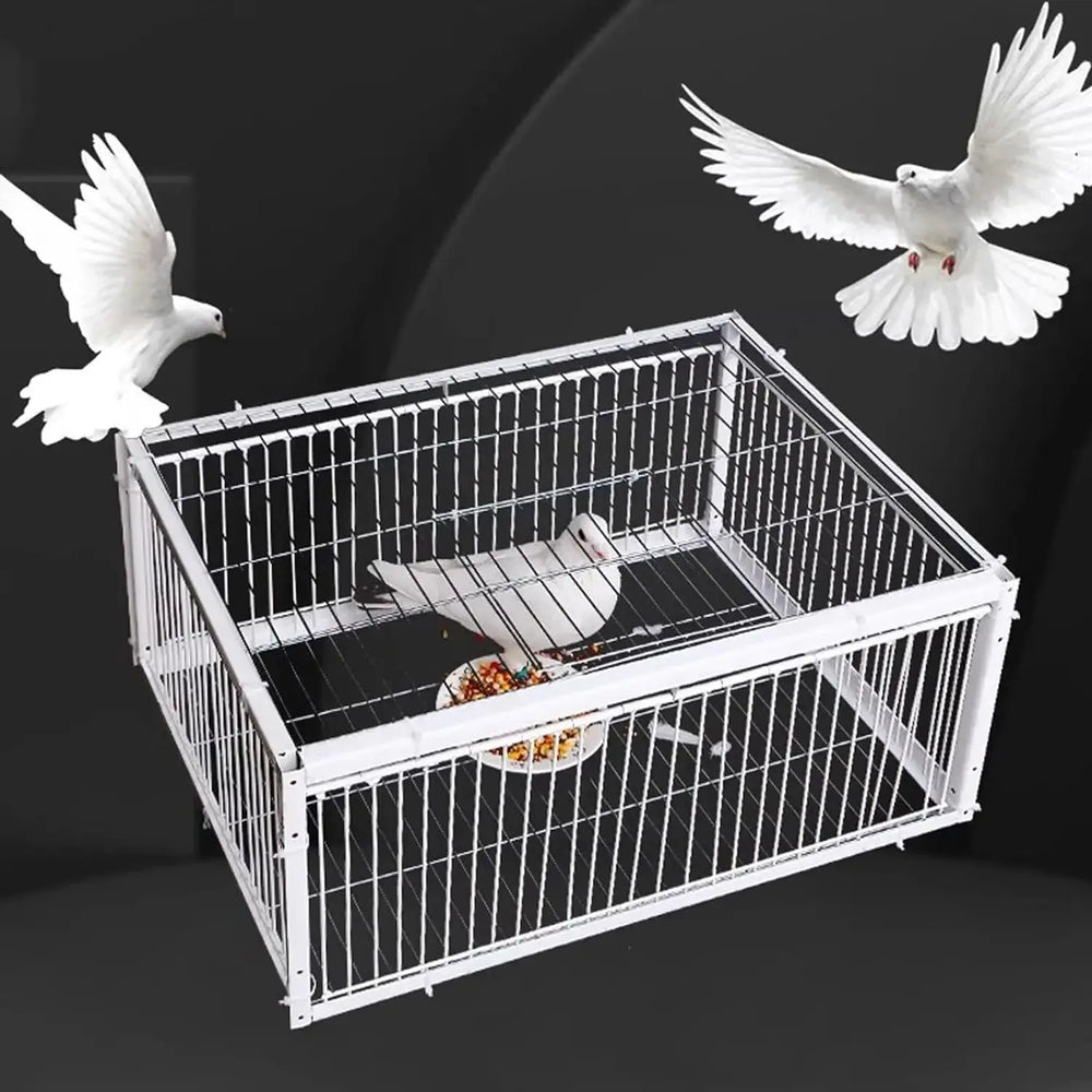 Pigeon Trap Cage Bird Supplies Pigeon Coop Bird Cage for Racing Pigeons Farms Garages Meat Pigeons Gardens 15.75"x11.81"x10.24"
