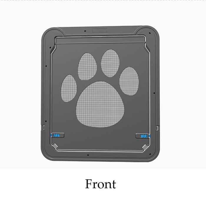 Pet Screen Door Large Cat Dog Doors for Exterior Interior Doors with Magnet Lockable Flap Net Gate Patio Window for Any Animals
