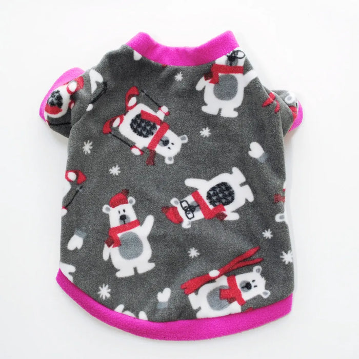 Warm Winter Dog Clothes Soft Fleece Pet Clothes Christmas Dog Coat Jacket New Year Chihuahua Dogs Pets Clothing Roupa Cachorro