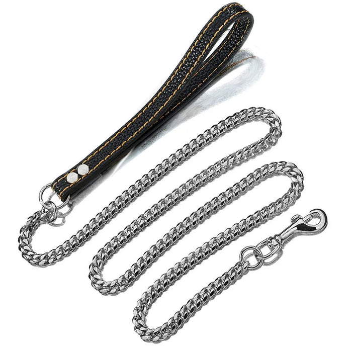 Stainless Chain Collar Large Collar Chain For Metal Dog Dogs Medium Links Link Small Steel Gold Cuban Walking Training