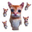 Cute El Gato Cat Plush Toy Wowwow Cat Doll Plushies Simulation Stuffed Animals Birthday Xmas Gift Kid Collectible Toy Home Decor
