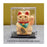 Mini Wealth Waving Hand Cat Chinese Lucky Cat Cartoon Ornament Cute Waving Arm Beckoning Fortune Cat for Car Home Office Decor