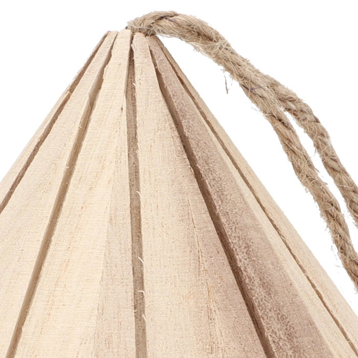 Wooden Bird House DIY Natural Wooden Round Shaped Hanging Bird Nest For Outdoor Garden
