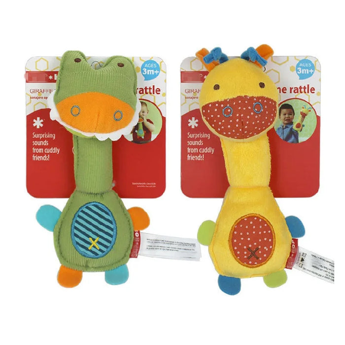 New Party Gifts Dog Toys Pet Puppy Chew Squeaker Squeaky Plush Sound Cartoon Dinosaur/Deer/Monkey Toys Small Pet Gift