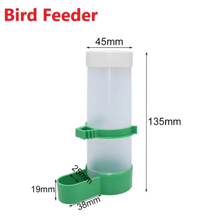 Bird Feeders Waterer Drinker With Clip For Bird Feeders Parrot Cages Water Dispenser Bottles Drinking Bowls Pet Bird Supplies