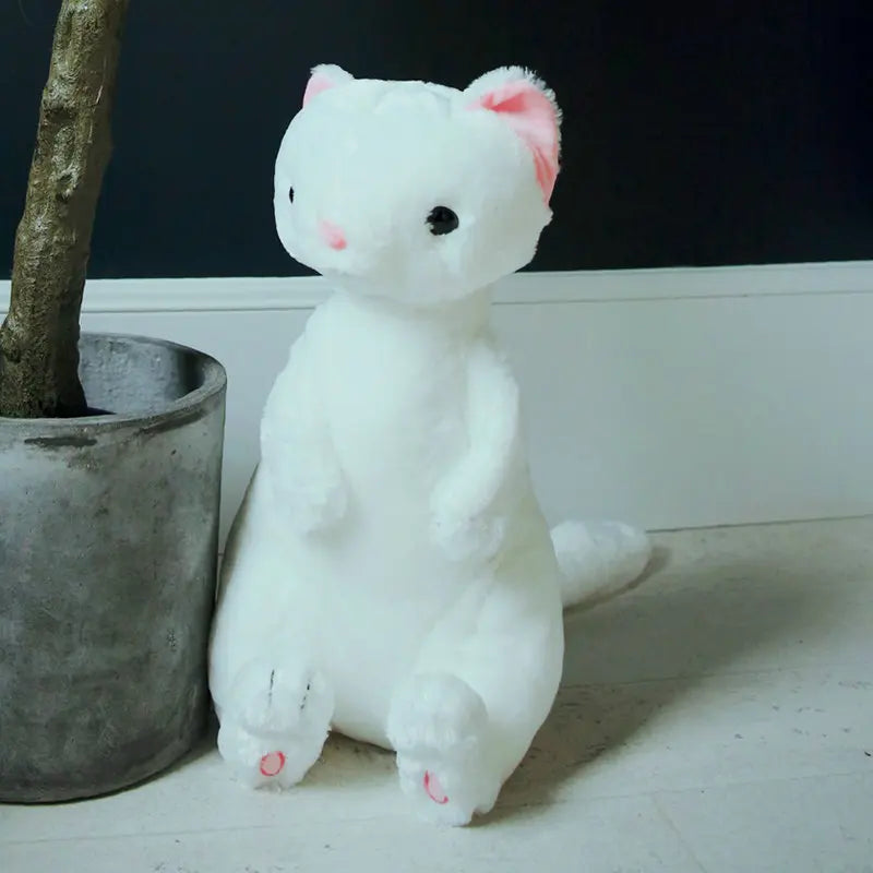 50cm Cute Ferret Plush Toy Soft Stuffed Cartoon Animal Ferret Dolls Bedroom Home Decoration Girls Christmas Gifts