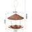 Wild Bird Feeder Hanging with Roof for Garden Yard Outside Decoration Outdoor Feeding Tool Squirrel proof Seed Nut Container