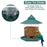 1pcs Wild Bird Feeder Hanging Hexagonal Roof Pavilion Semi-Automatic Bird Feeder Garden Courtyard Exterior Decoration
