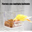 Bird Bath for Cage Parrot Bathing Tub Bird Cage Bath Bird Bathtub Pool Convenient Thick Sturdy for Cockatiel Parrots Small Birds
