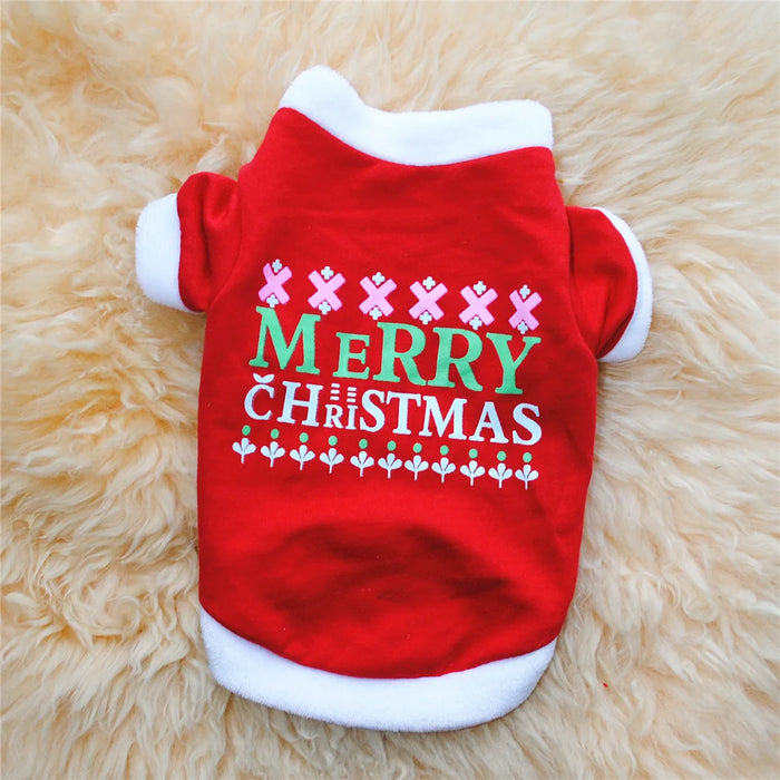Warm Winter Dog Clothes Soft Fleece Pet Clothes Christmas Dog Coat Jacket New Year Chihuahua Dogs Pets Clothing Roupa Cachorro