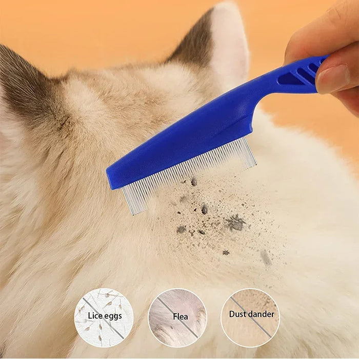 1Pc Dog Cat Grooming Brush Small Pet Hair Remover Flea Comb Shampoo Bath Brush for Hamster Guinea Pig Rabbit Accessories