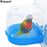 Hanging Bird Bath Cube Parrots Bathtub Bath Shower Box Cage Accessory for Little Bird Canary Budgerigar Cockatiel Lovebird Boxes