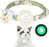 AirTag Cat Collar with Watertight  Airtag Holder and Safety Buckle, with Flower Charm & Bell for Girl Boy Cats Kitten Gatos Pet