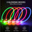 Led Light Dog Collar Detachable Glowing USB Charging Luminous Leash for Big Cat Collar Small Bright Labrador  Pets Dogs Products