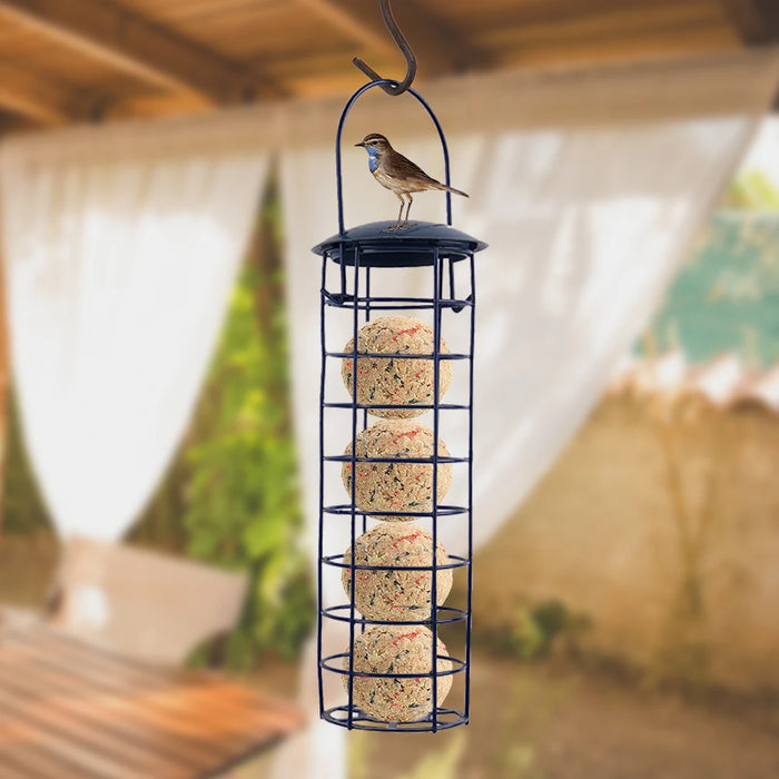 Portable Hanging Bird Feeder Outdoor Small Wild Birds Food Fat Ball Dispenser Container For Parrots Pigeon Birds Accessories #WO