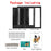 Pet Door for Doors High Quality ABS Flame PVC Enter Outer Flap Door Anti Raining Door Cover Extra Insulated & Cold Weather