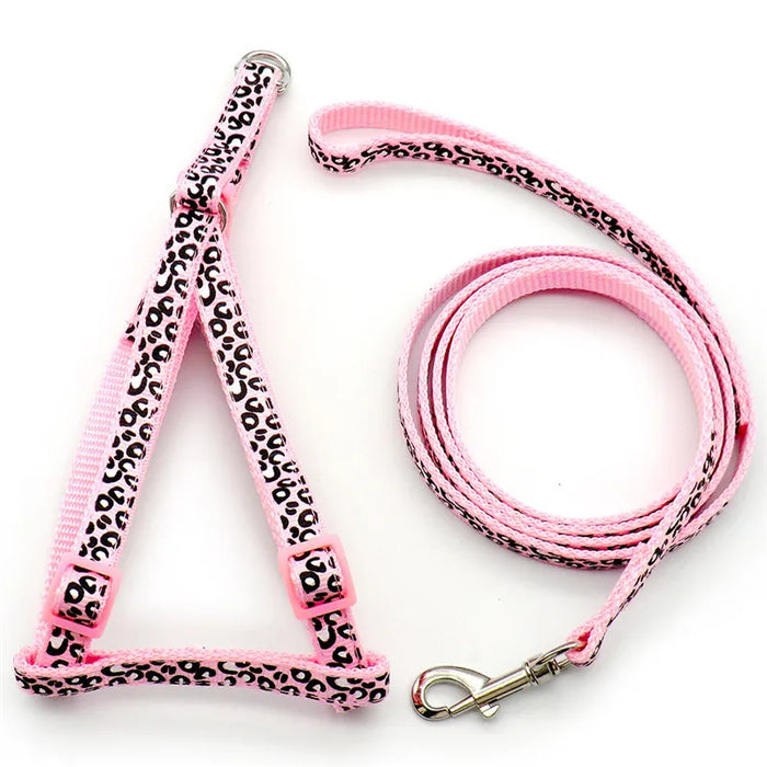 Fashion Small Dog Cat Harness Leash Adjustable Vest Collar Puppy Outdoor Walking Chihuahua Terrier Schnauzer Dogs Accessoires